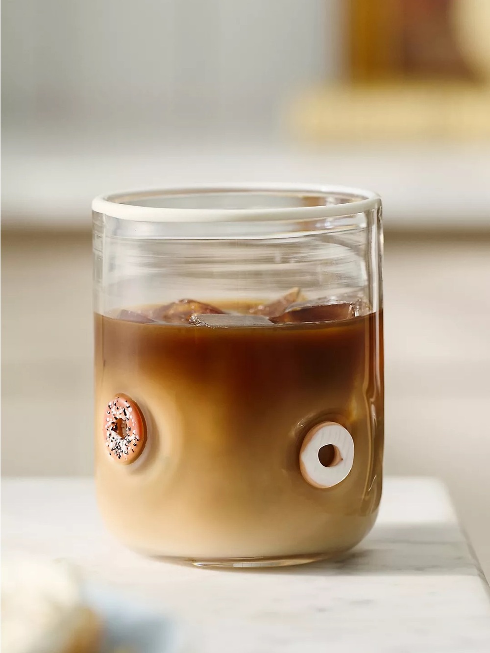 Anthropologie Icon Juice Glass Bagel Set of 2